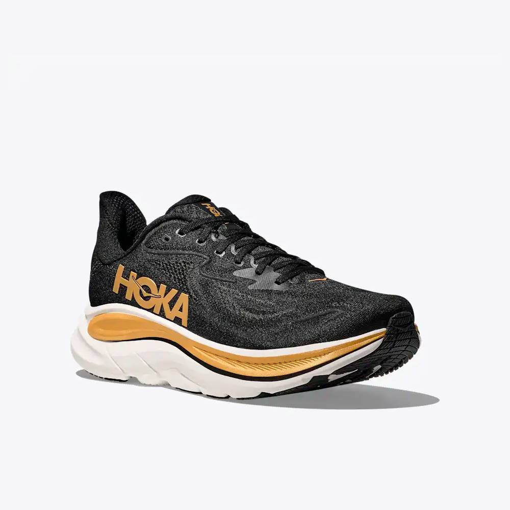 ZAPATILLAS HOKA CLIFTON 10 - Black / Gold - Image 4