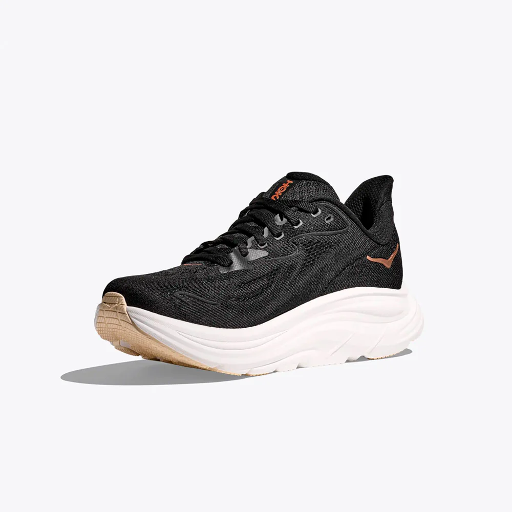 ZAPATILLAS HOKA CLIFTON 10 MUJER - Black / Rose Gold - Image 4