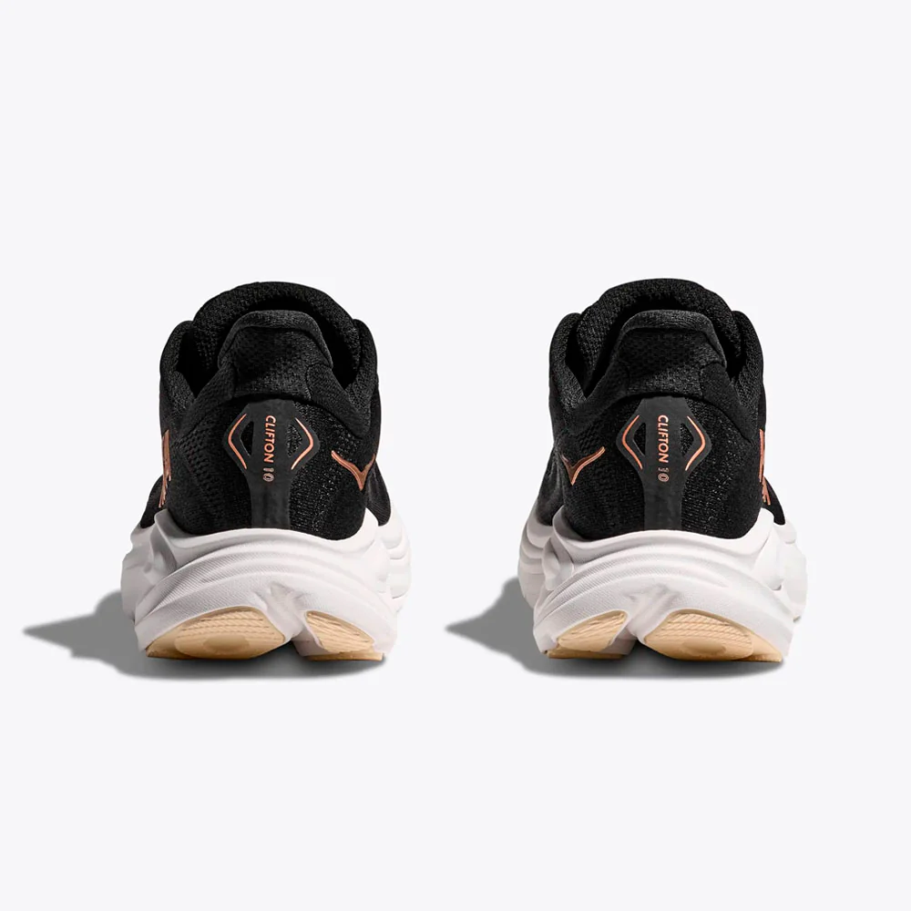 ZAPATILLAS HOKA CLIFTON 10 MUJER - Black / Rose Gold - Image 6