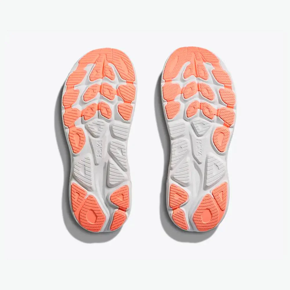 ZAPATILLAS HOKA CLIFTON 10 MUJER - Lilac Cream / Tangerine Glow - Image 7