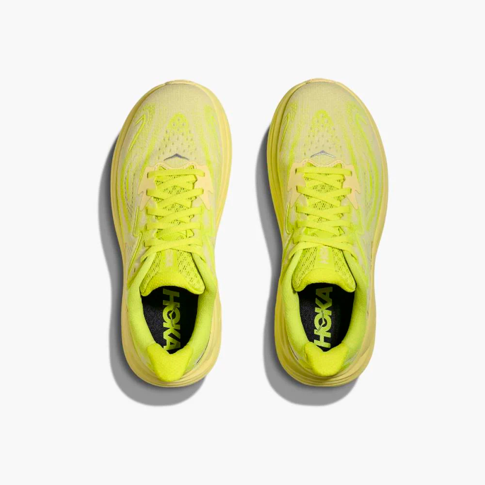 ZAPATILLAS HOKA CLIFTON 10 MUJER - Neon Hoka Citrus / Sunlight - Image 5