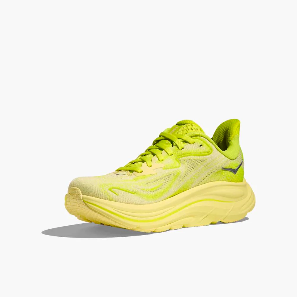 ZAPATILLAS HOKA CLIFTON 10 MUJER - Neon Hoka Citrus / Sunlight - Image 6