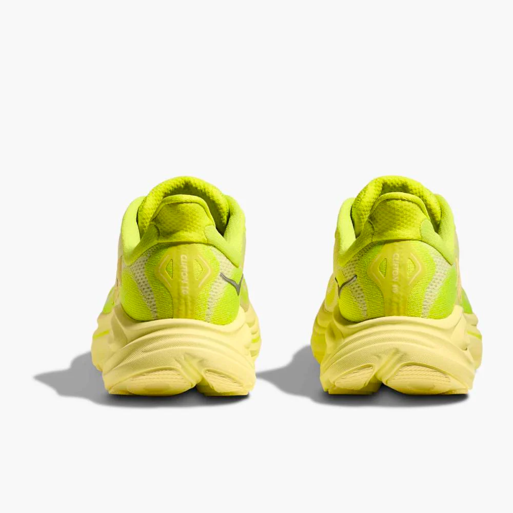 ZAPATILLAS HOKA CLIFTON 10 MUJER - Neon Hoka Citrus / Sunlight - Image 7