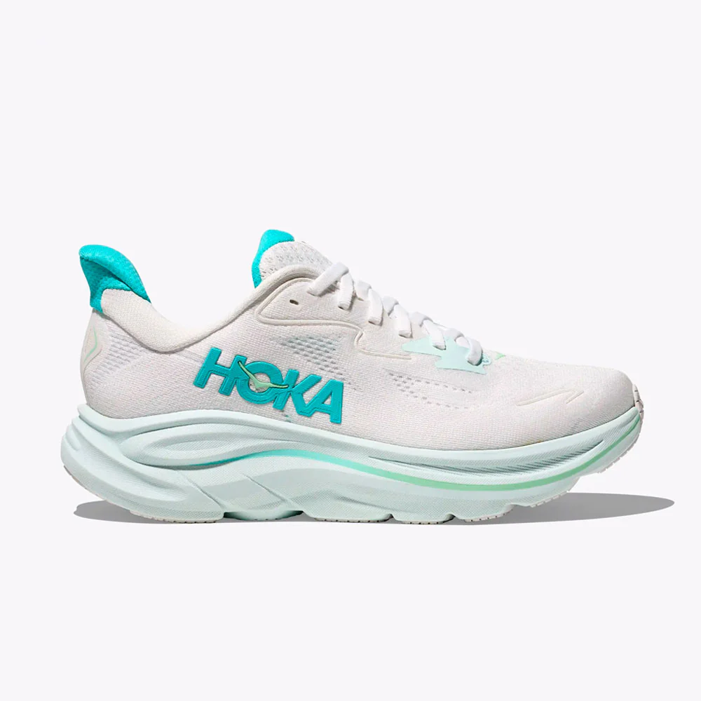ZAPATILLAS HOKA CLIFTON 10 MUJER - White / Cielo Blue