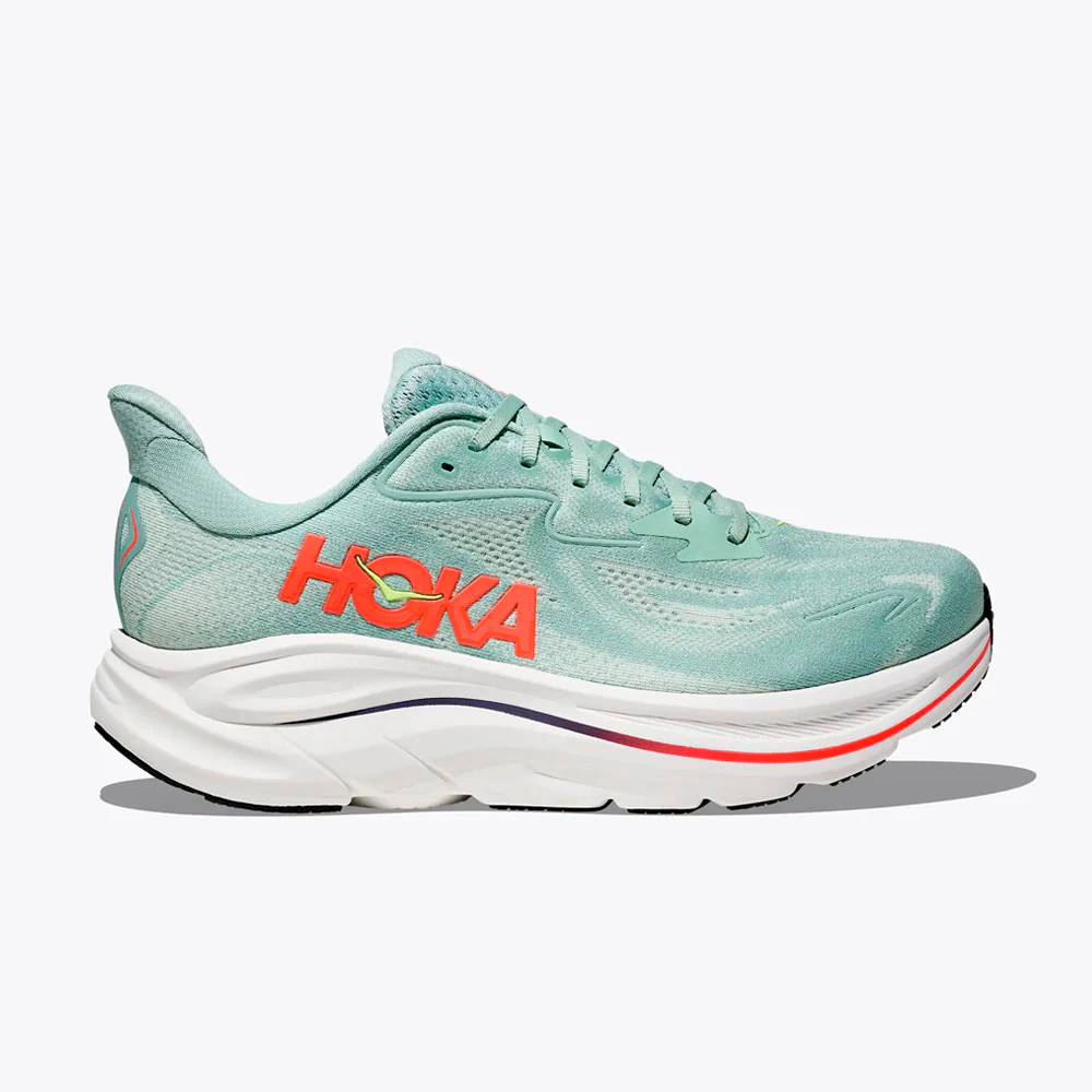 ZAPATILLAS HOKA CLIFTON 10 - Sage / Neon Flame