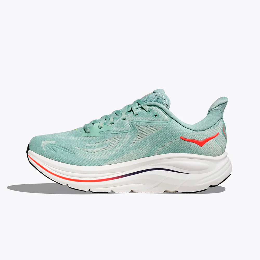 ZAPATILLAS HOKA CLIFTON 10 - Sage / Neon Flame - Image 3