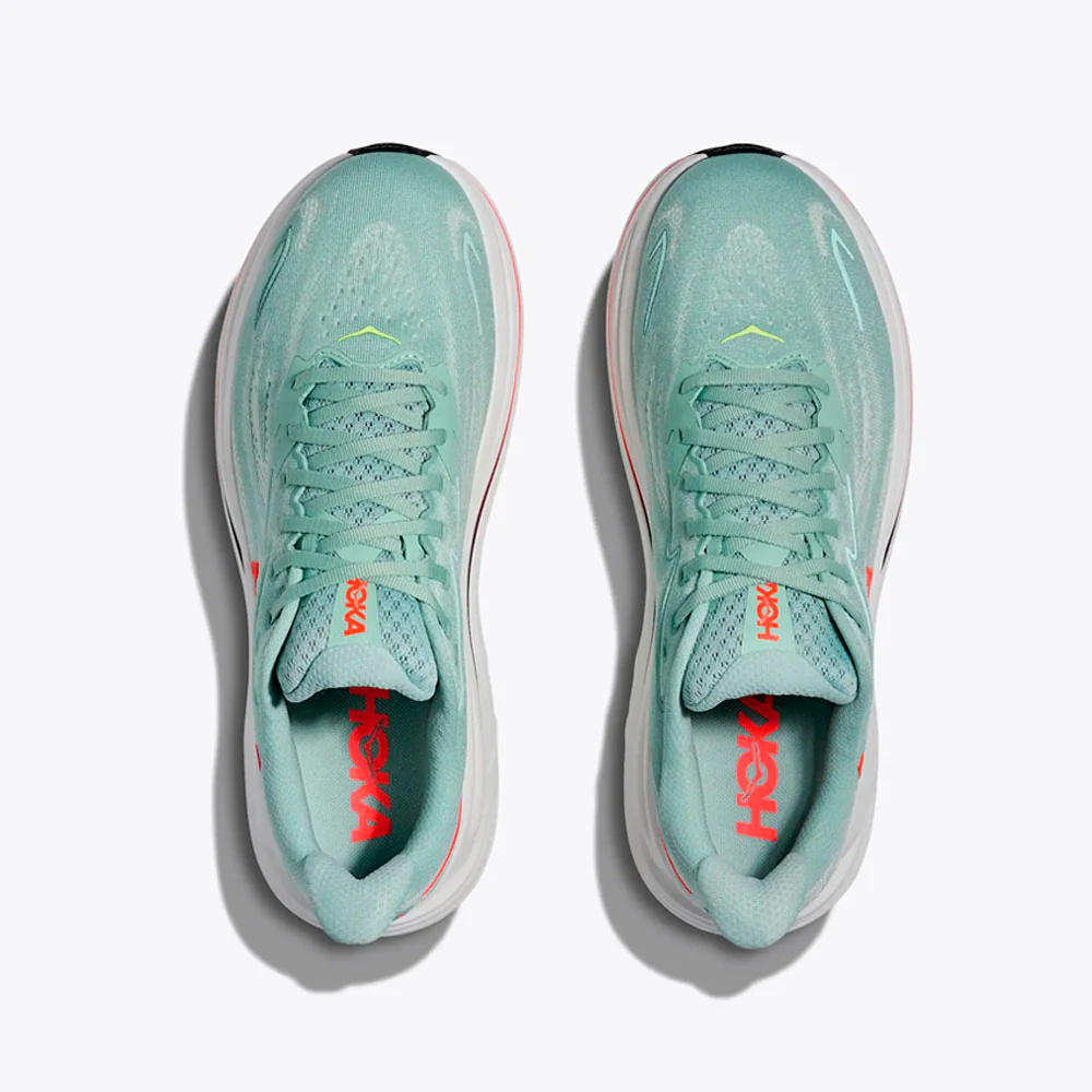 ZAPATILLAS HOKA CLIFTON 10 - Sage / Neon Flame - Image 8