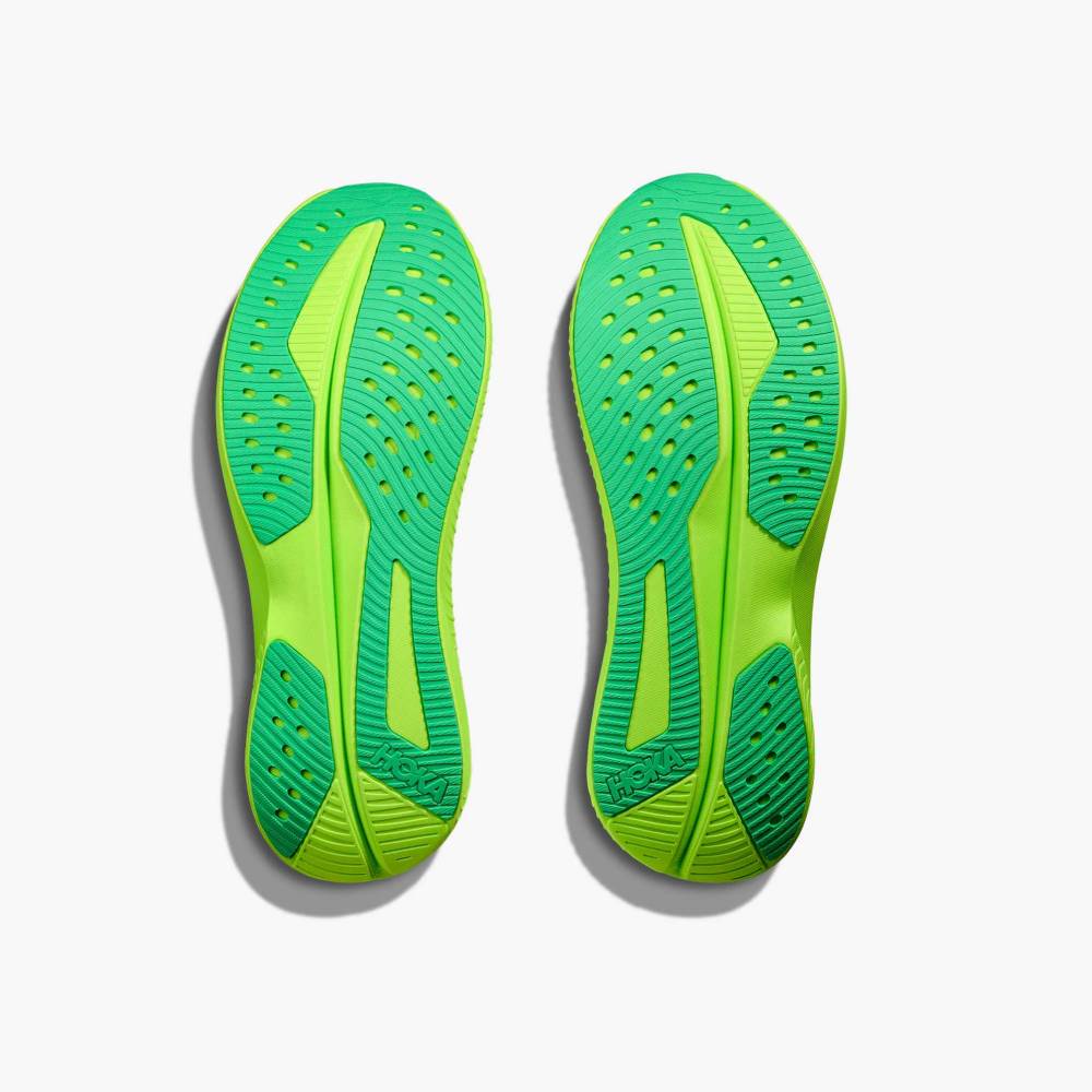 ZAPATILLAS HOKA MACH 6 - White / Neon Lime - Image 5