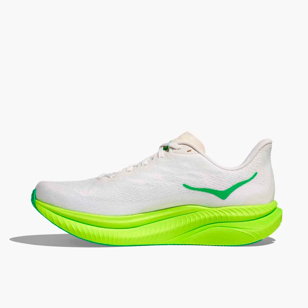 ZAPATILLAS HOKA MACH 6 - White / Neon Lime - Image 6