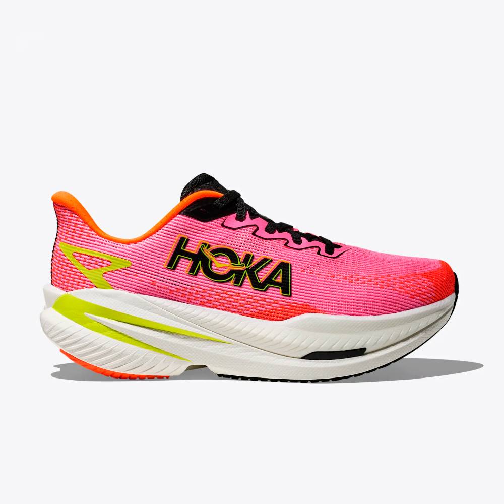 ZAPATILLAS HOKA MACH X 3 MUJER - Neon Rose / Neon Tangerine