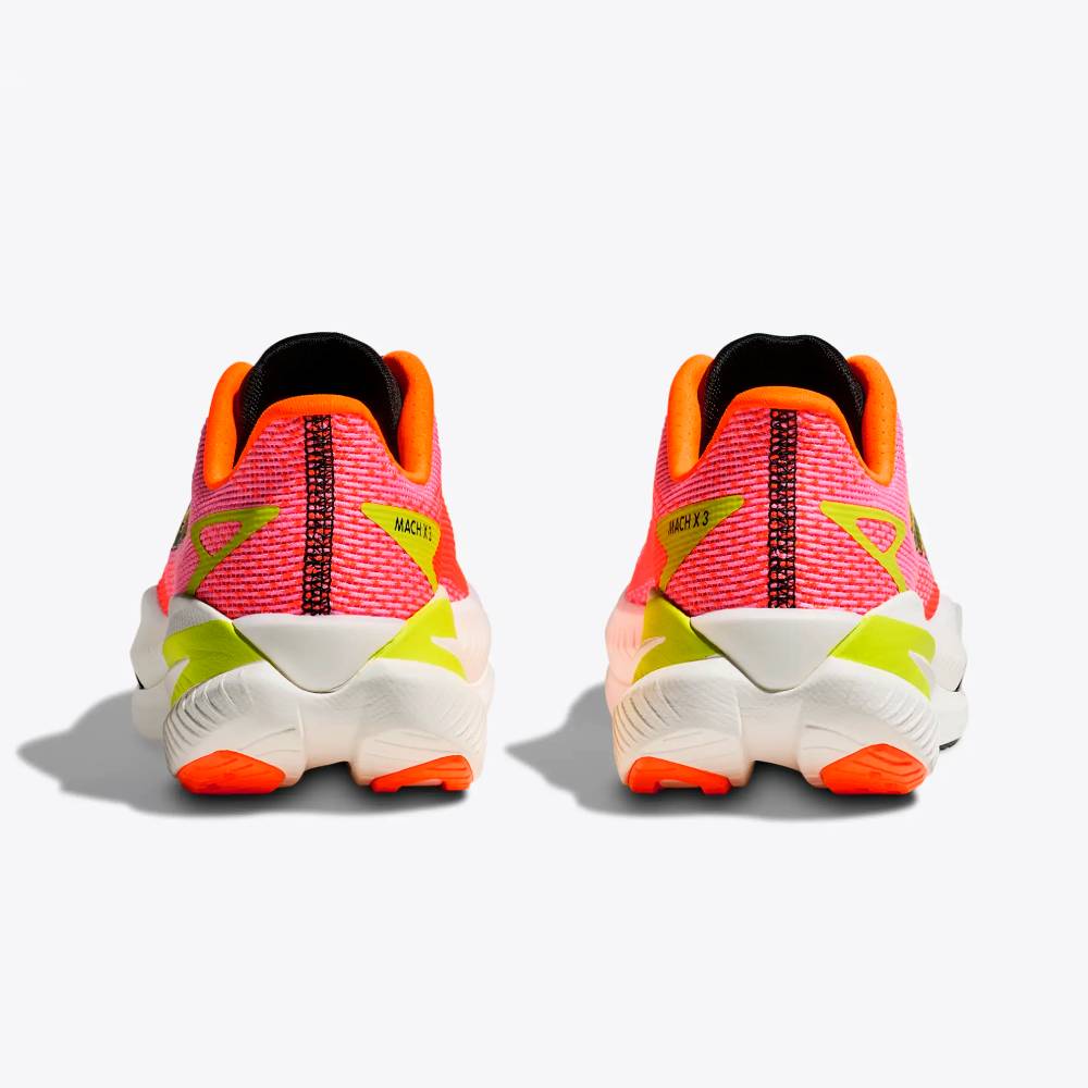 ZAPATILLAS HOKA MACH X 3 MUJER - Neon Rose / Neon Tangerine - Image 6