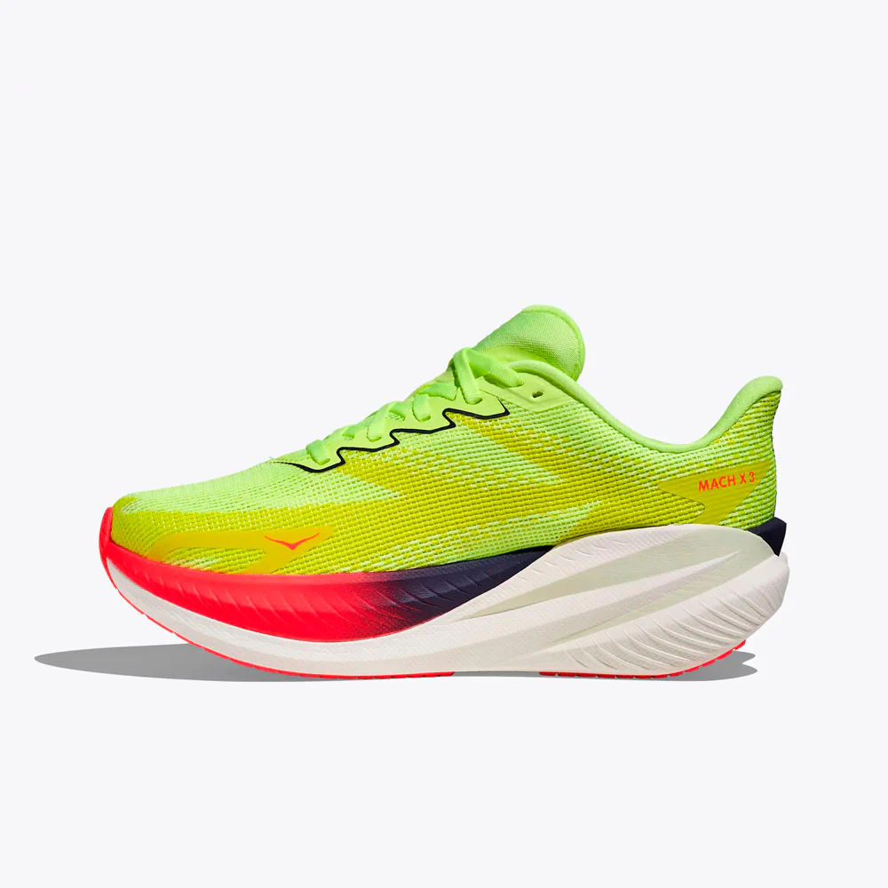 ZAPATILLAS HOKA MACH X 3 MUJER - Neon Yuzu / Squid Ink - Image 3