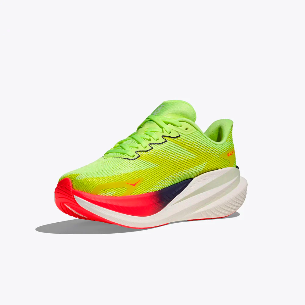 ZAPATILLAS HOKA MACH X 3 MUJER - Neon Yuzu / Squid Ink - Image 7