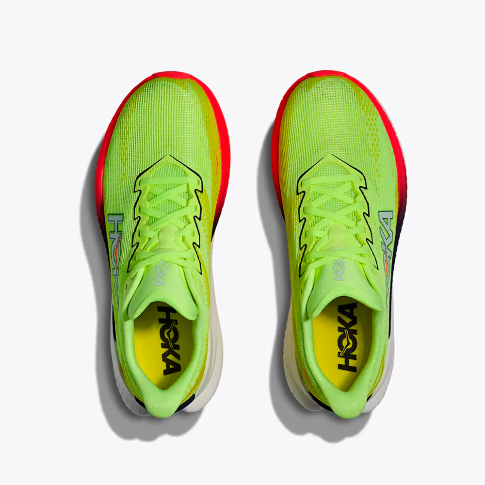 ZAPATILLAS HOKA MACH X 3 MUJER - Neon Yuzu / Squid Ink - Image 8