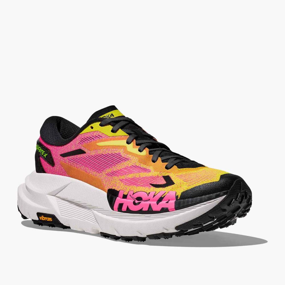 ZAPATILLAS HOKA MAFATE X - Neon Hoka Citrus / Neon Rose - Image 3