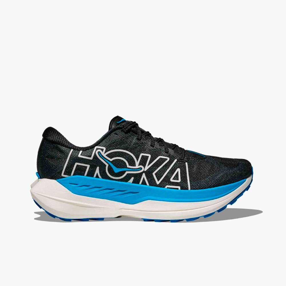 ZAPATILLAS HOKA ROCKET X TRAIL - Black / Skyward Blue