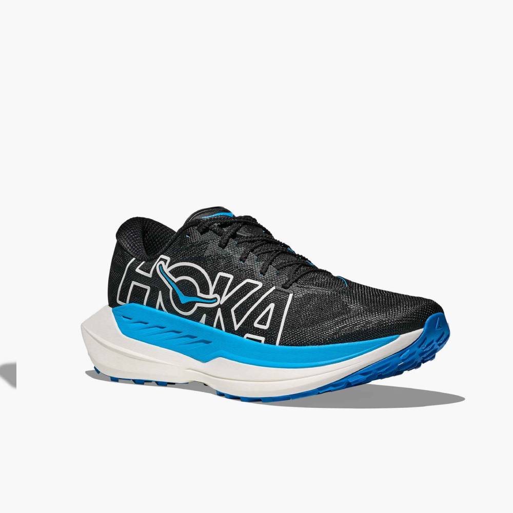 ZAPATILLAS HOKA ROCKET X TRAIL - Black / Skyward Blue - Image 4