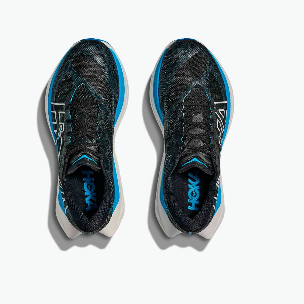 ZAPATILLAS HOKA ROCKET X TRAIL - Black / Skyward Blue - Image 5