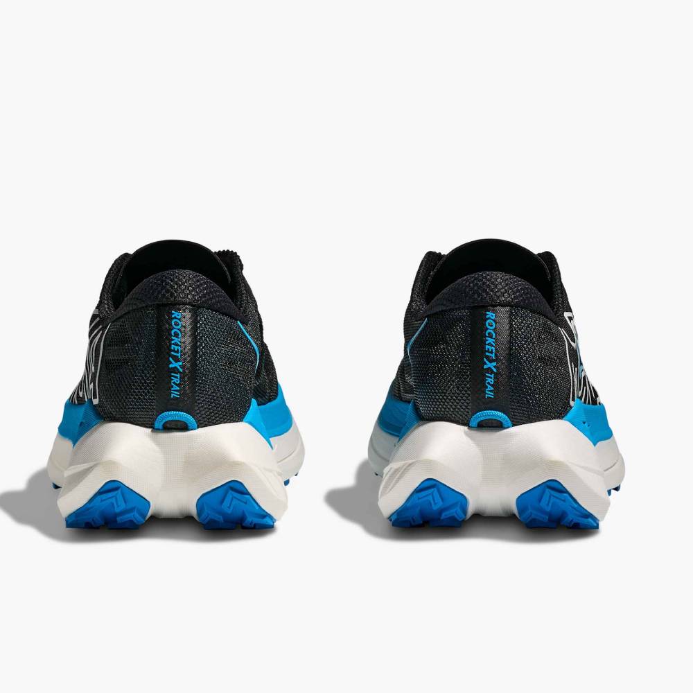 ZAPATILLAS HOKA ROCKET X TRAIL - Black / Skyward Blue - Image 6