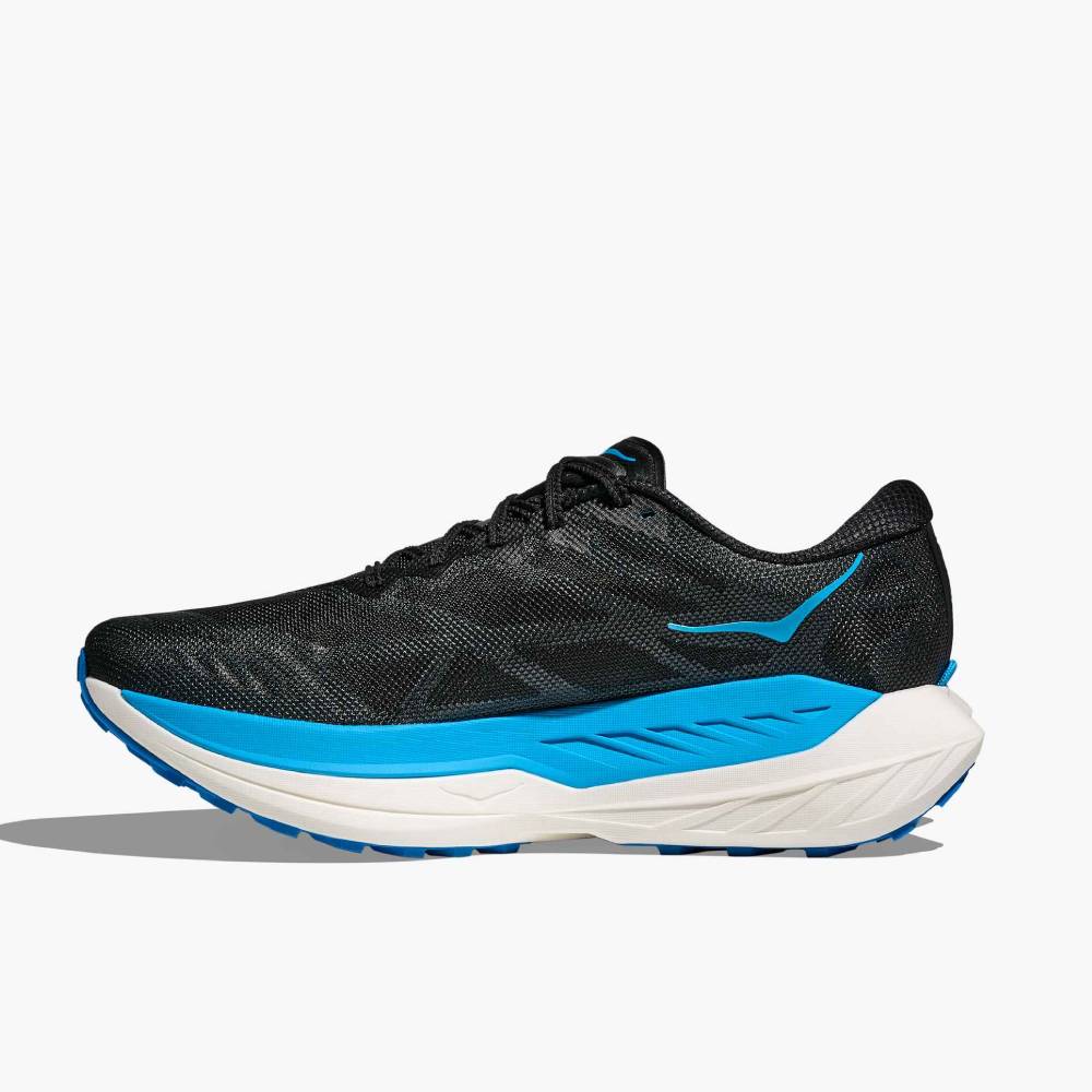 ZAPATILLAS HOKA ROCKET X TRAIL - Black / Skyward Blue - Image 8