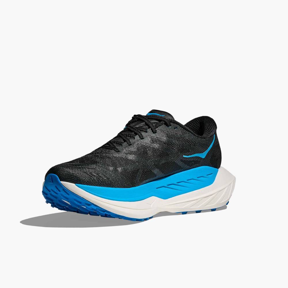 ZAPATILLAS HOKA ROCKET X TRAIL MUJER - Black / Skyward Blue - Image 5