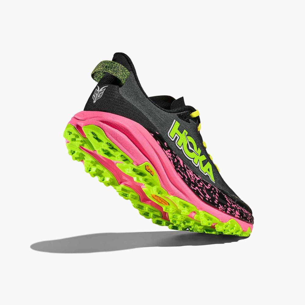 ZAPATILLAS HOKA SPEEDGOAT 6 - Black / Neon Rose - Image 2