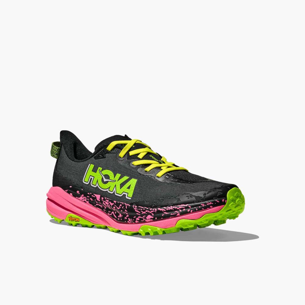 ZAPATILLAS HOKA SPEEDGOAT 6 - Black / Neon Rose - Image 3