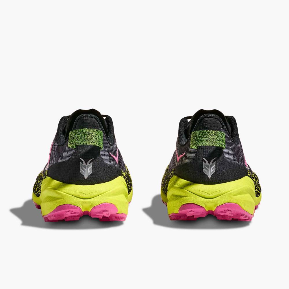 ZAPATILLAS HOKA SPEEDGOAT 6 MUJER - Black / Neon Hoka Citrus - Image 7