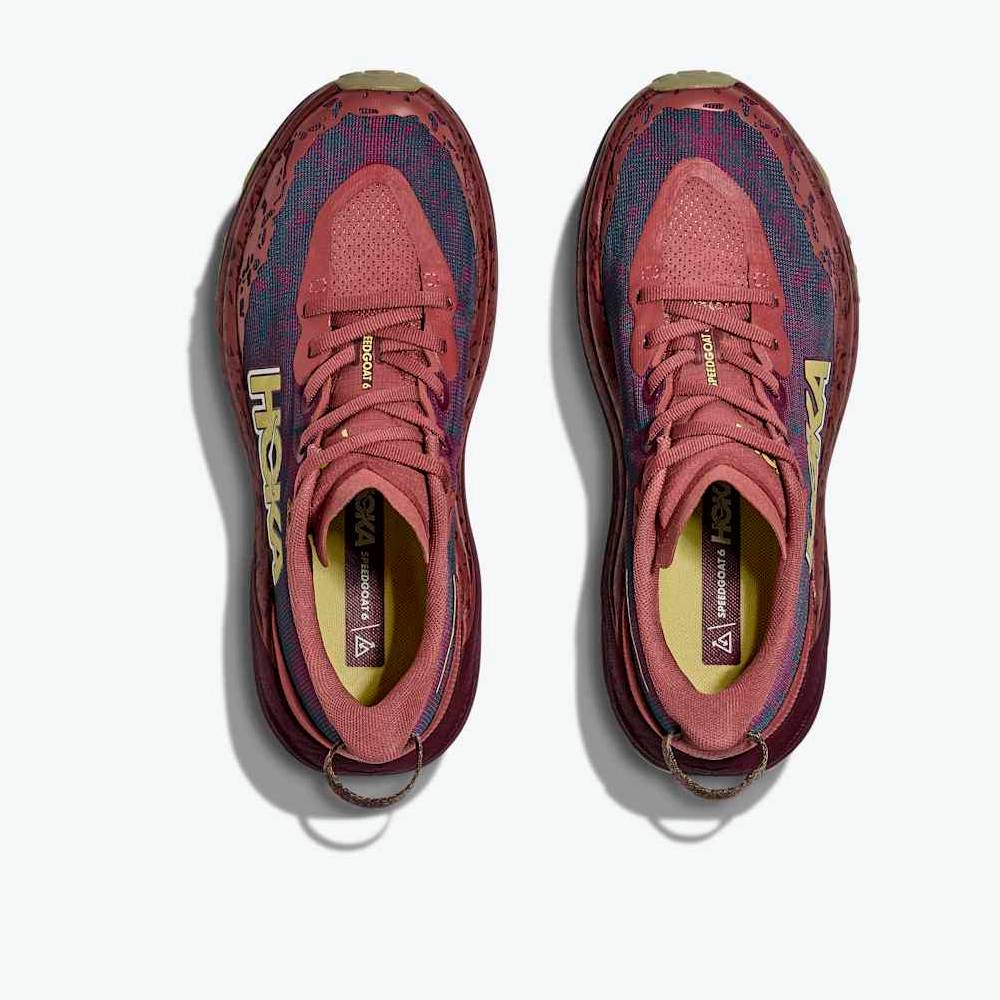 ZAPATILLAS HOKA SPEEDGOAT 6 MUJER - Rouge / Black cherry - Image 5