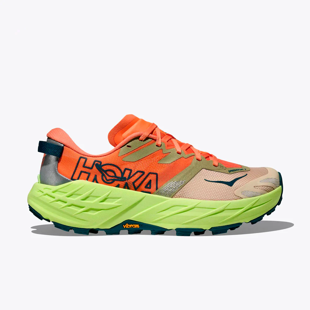 ZAPATILLAS HOKA SPEEDGOAT 7 MUJER - Persimmon / Neon Yuzu