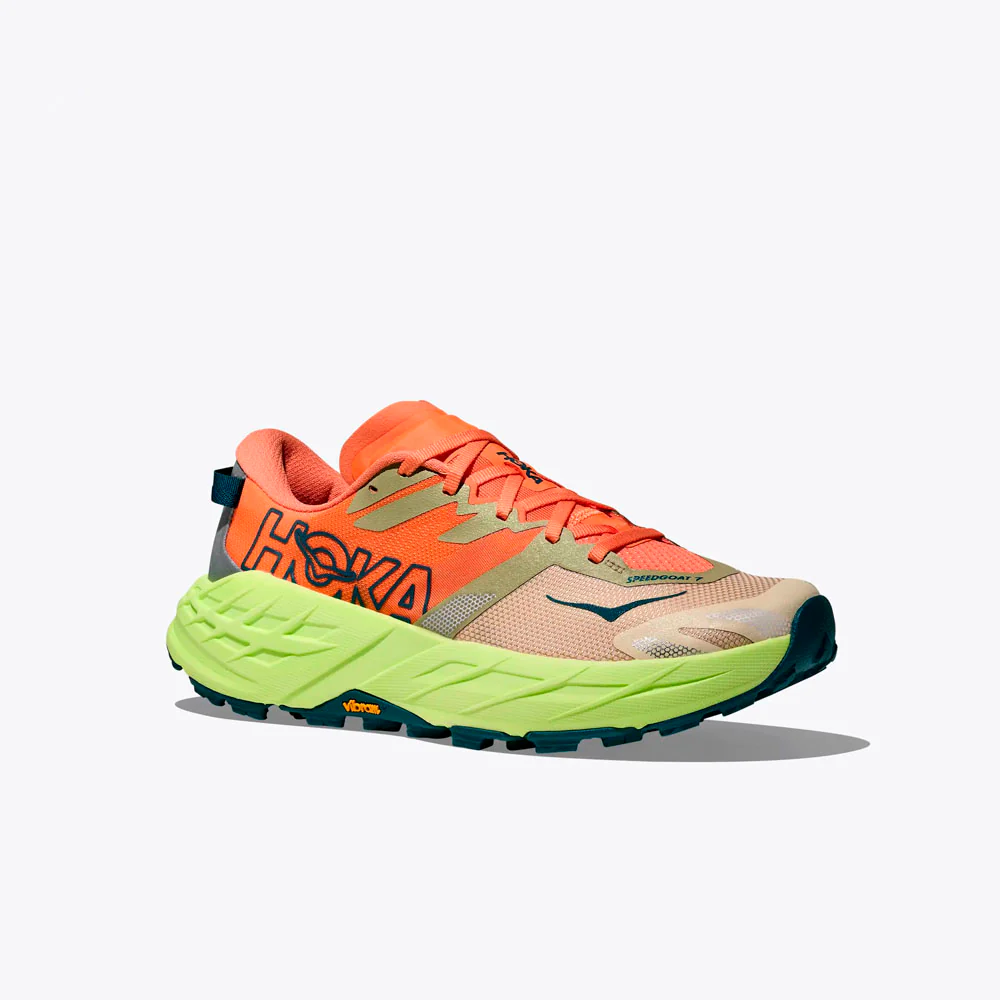 ZAPATILLAS HOKA SPEEDGOAT 7 MUJER - Persimmon / Neon Yuzu - Image 5