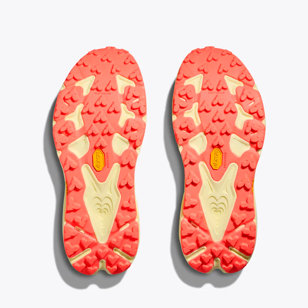 ZAPATILLAS HOKA SPEEDGOAT 7 MUJER - Vintage Yellow / Neon Flame - Image 4