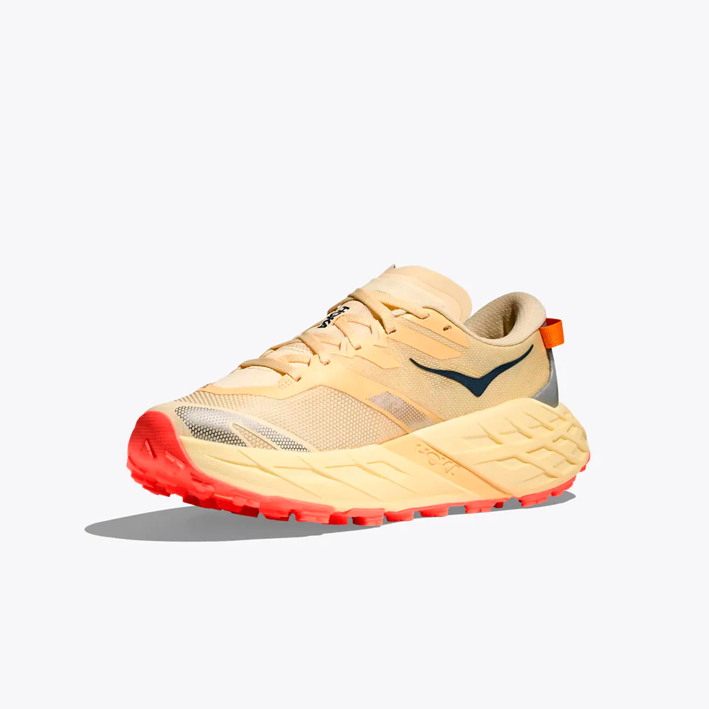 ZAPATILLAS HOKA SPEEDGOAT 7 MUJER - Vintage Yellow / Neon Flame - Image 7