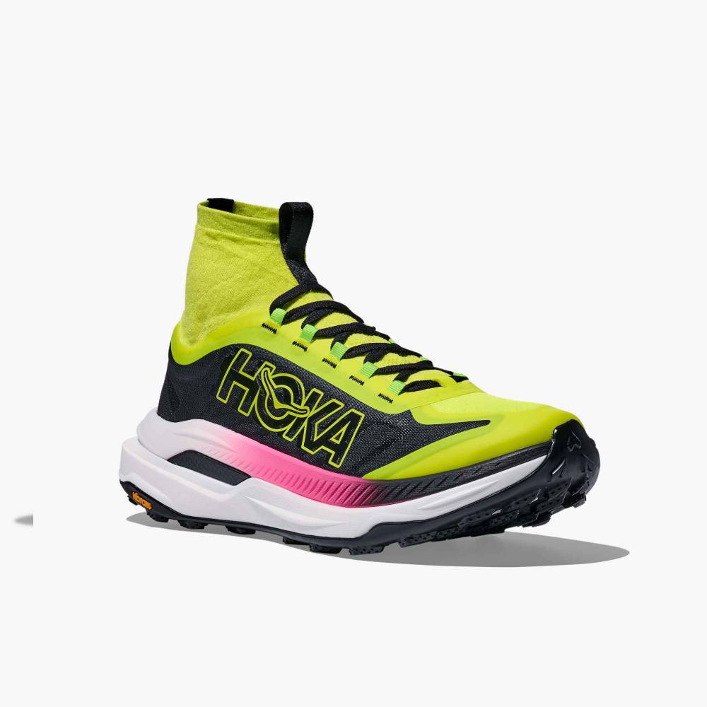 ZAPATILLAS HOKA TECTON X 3 - Neon Hoka Citrus / Black - Image 3