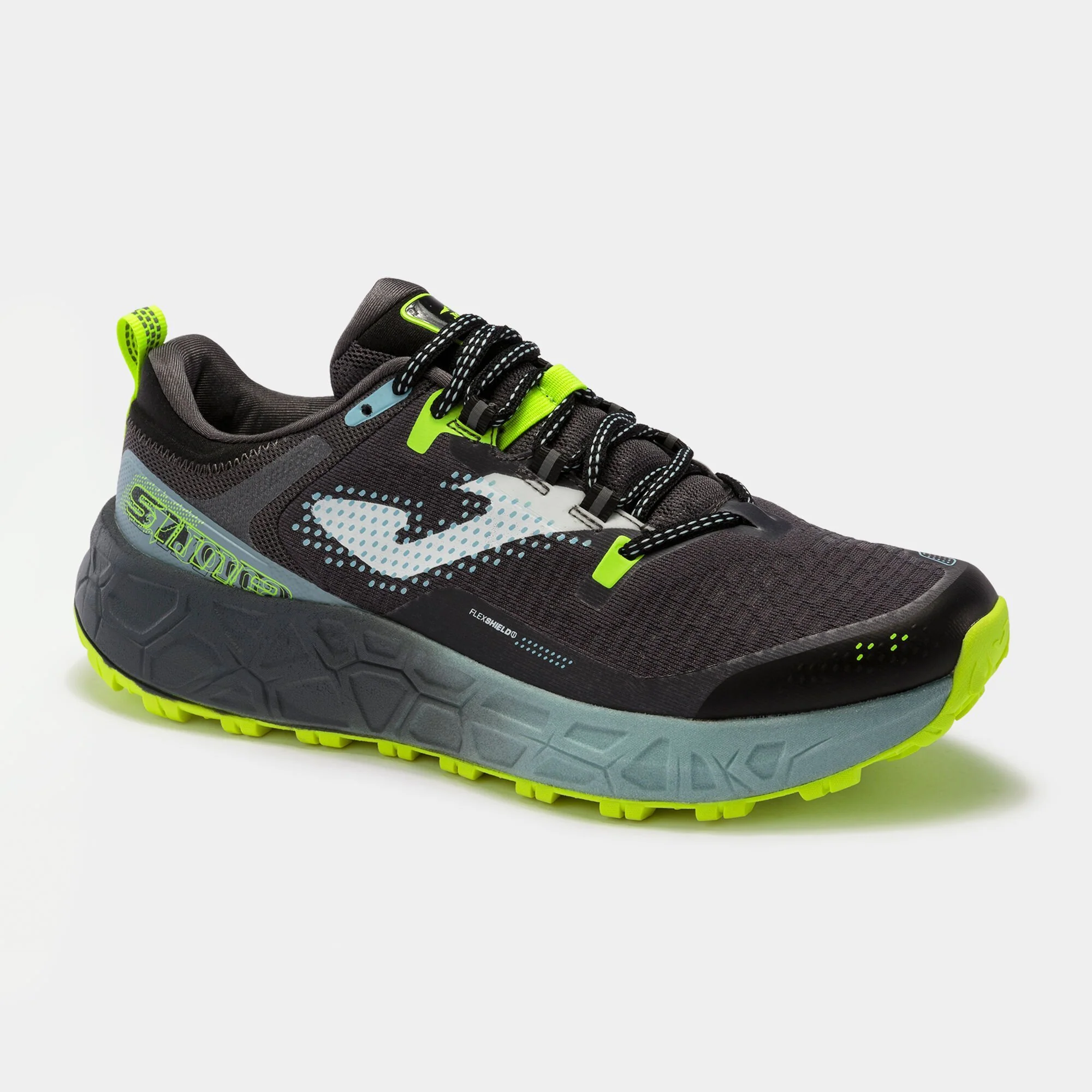 ZAPATILLAS JOMA SIMA - Negro / Amarillo Flúor - Image 2