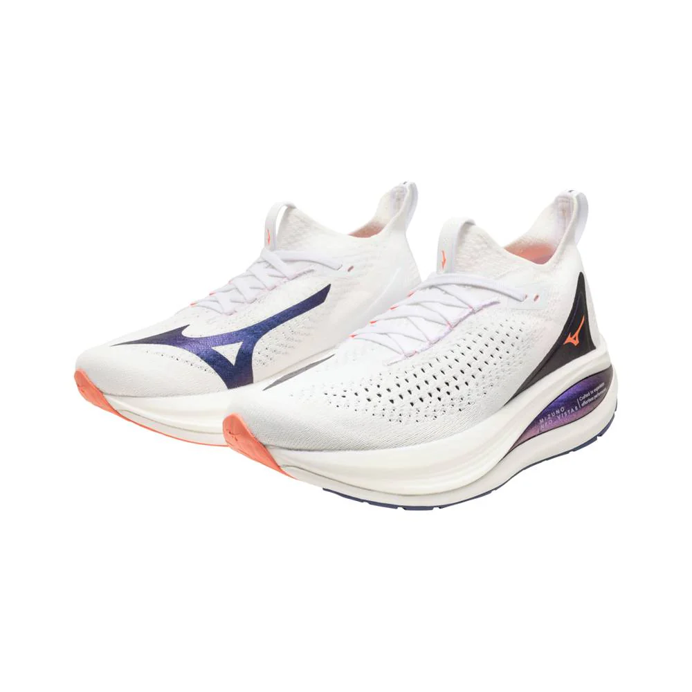ZAPATILLAS MIZUNO NEO VISTA 2 MUJER - White / Striking Coral / Iris Bloom - Image 2