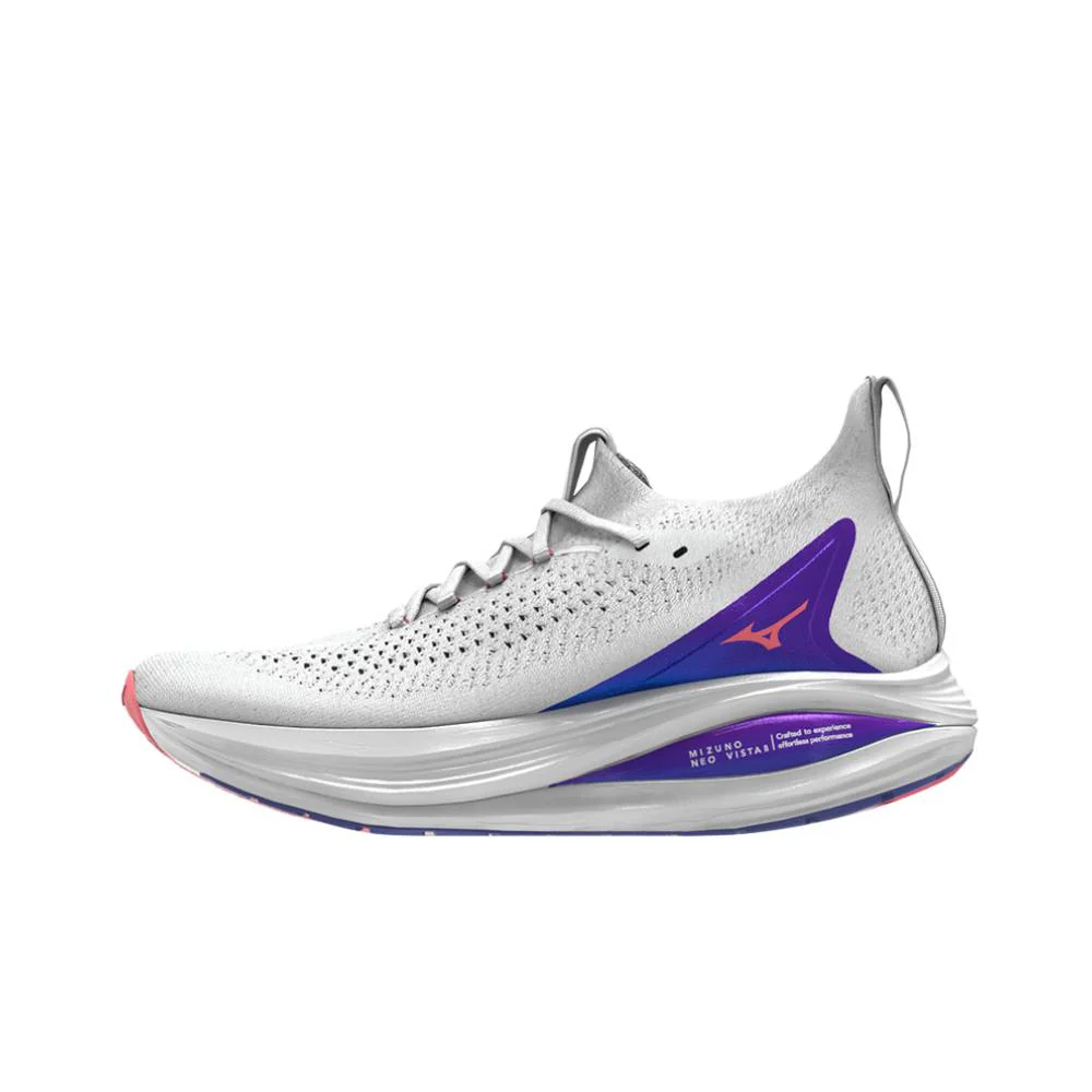 ZAPATILLAS MIZUNO NEO VISTA 2 MUJER - White / Striking Coral / Iris Bloom - Image 6