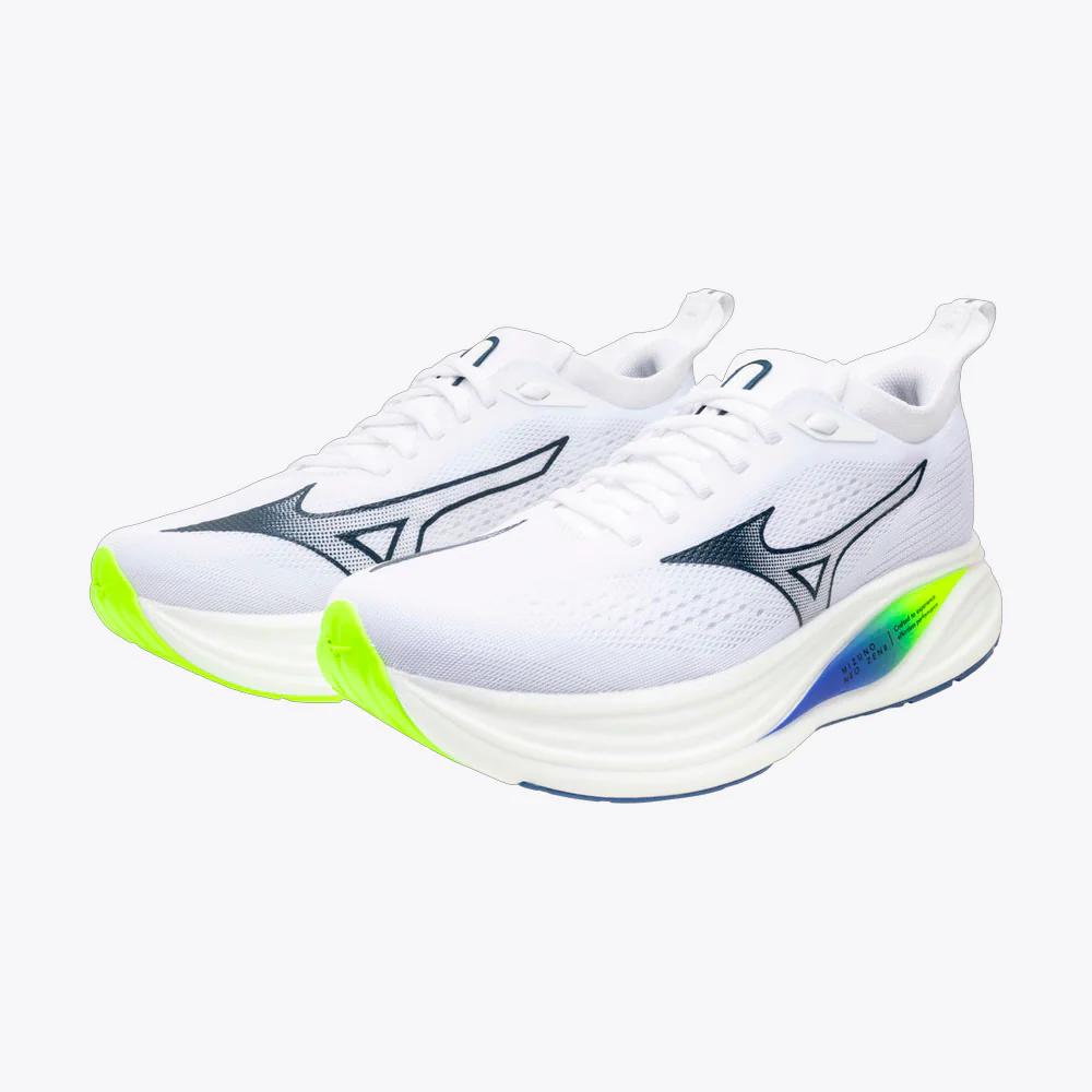 ZAPATILLAS MIZUNO NEO ZEN 2 - White / Estate Blue / Lightning Yellow - Image 2