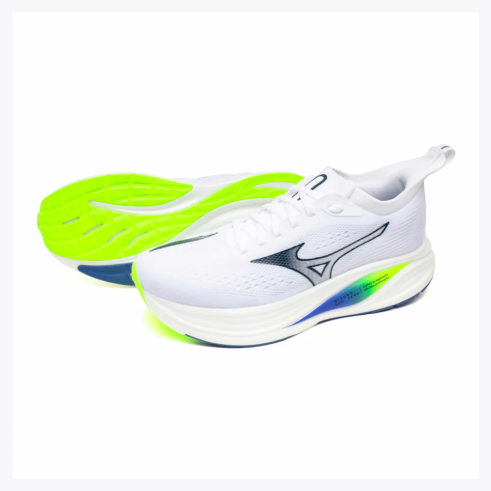 ZAPATILLAS MIZUNO NEO ZEN 2 - White / Estate Blue / Lightning Yellow - Image 3