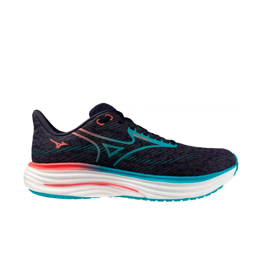 ZAPATILLAS MIZUNO WAVE RIDER 29 - Odyssey Gray / Capri Breeze / Calypso Coral