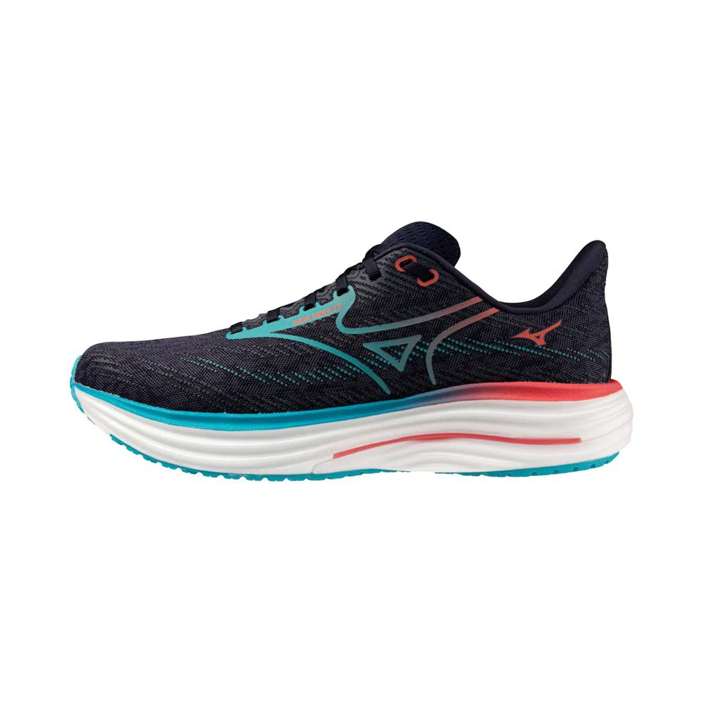 ZAPATILLAS MIZUNO WAVE RIDER 29 - Odyssey Gray / Capri Breeze / Calypso Coral - Image 2