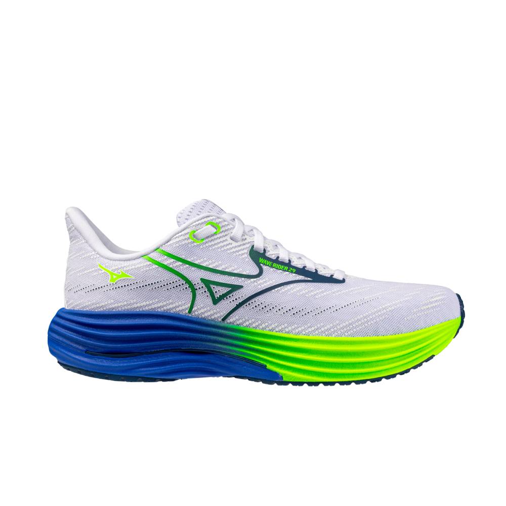 ZAPATILLAS MIZUNO WAVE RIDER 29 - White / Estate Blue / Light Yellow
