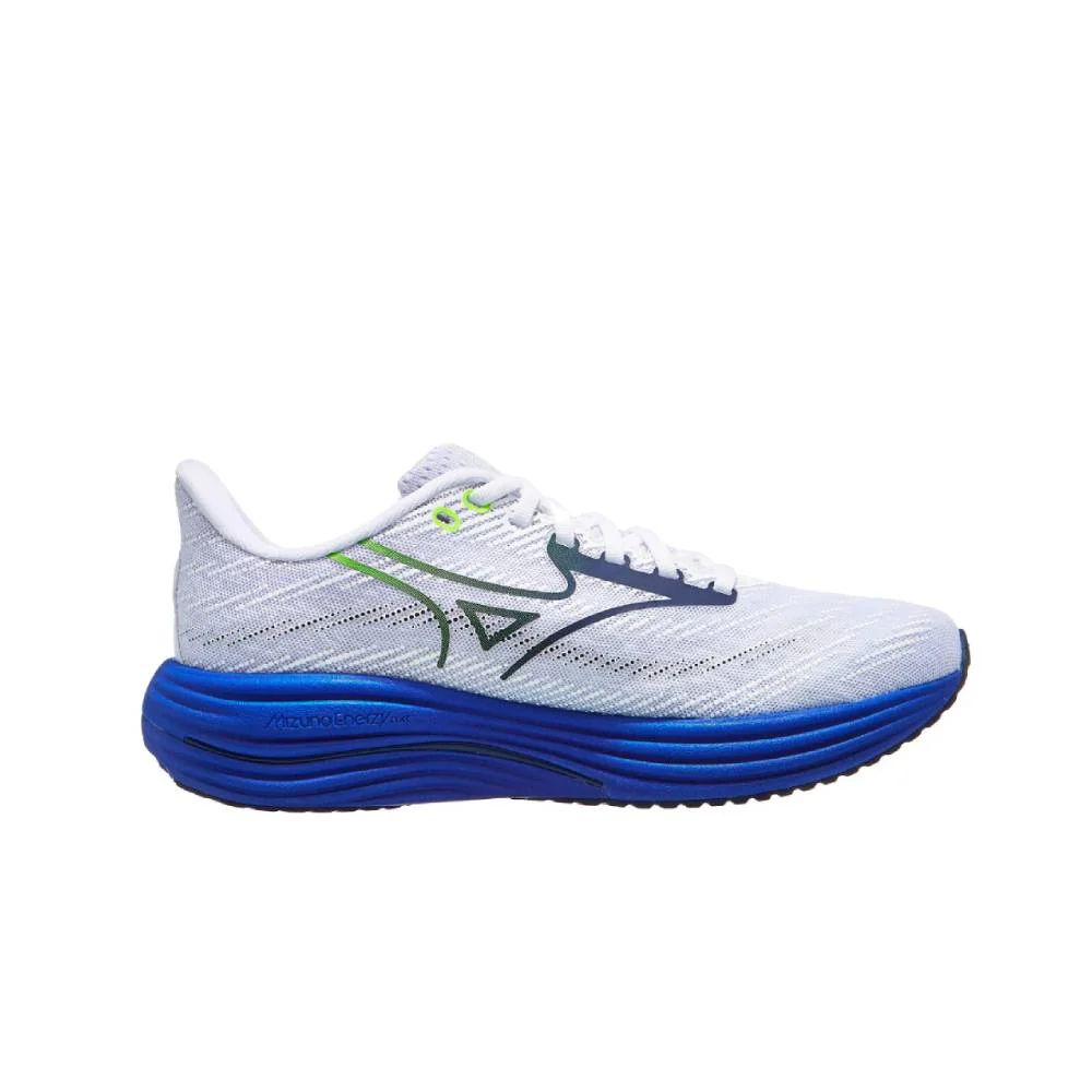 ZAPATILLAS MIZUNO WAVE RIDER 29 - White / Estate Blue / Light Yellow - Image 4