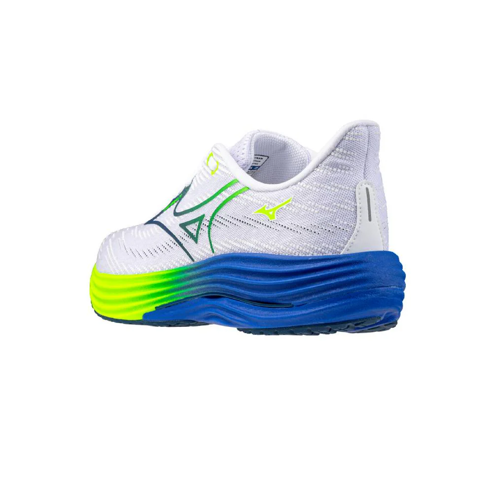 ZAPATILLAS MIZUNO WAVE RIDER 29 - White / Estate Blue / Light Yellow - Image 5