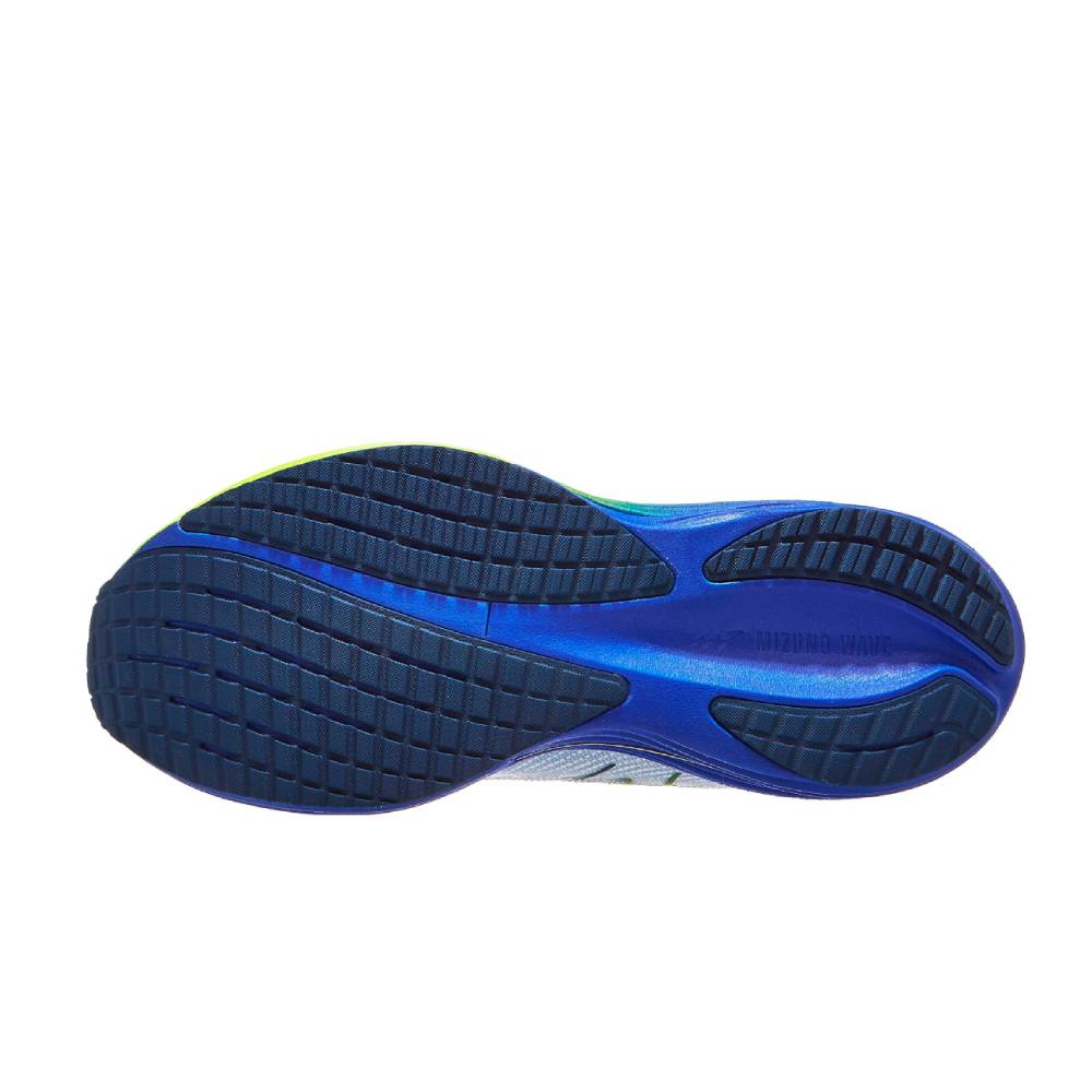 ZAPATILLAS MIZUNO WAVE RIDER 29 - White / Estate Blue / Light Yellow - Image 6