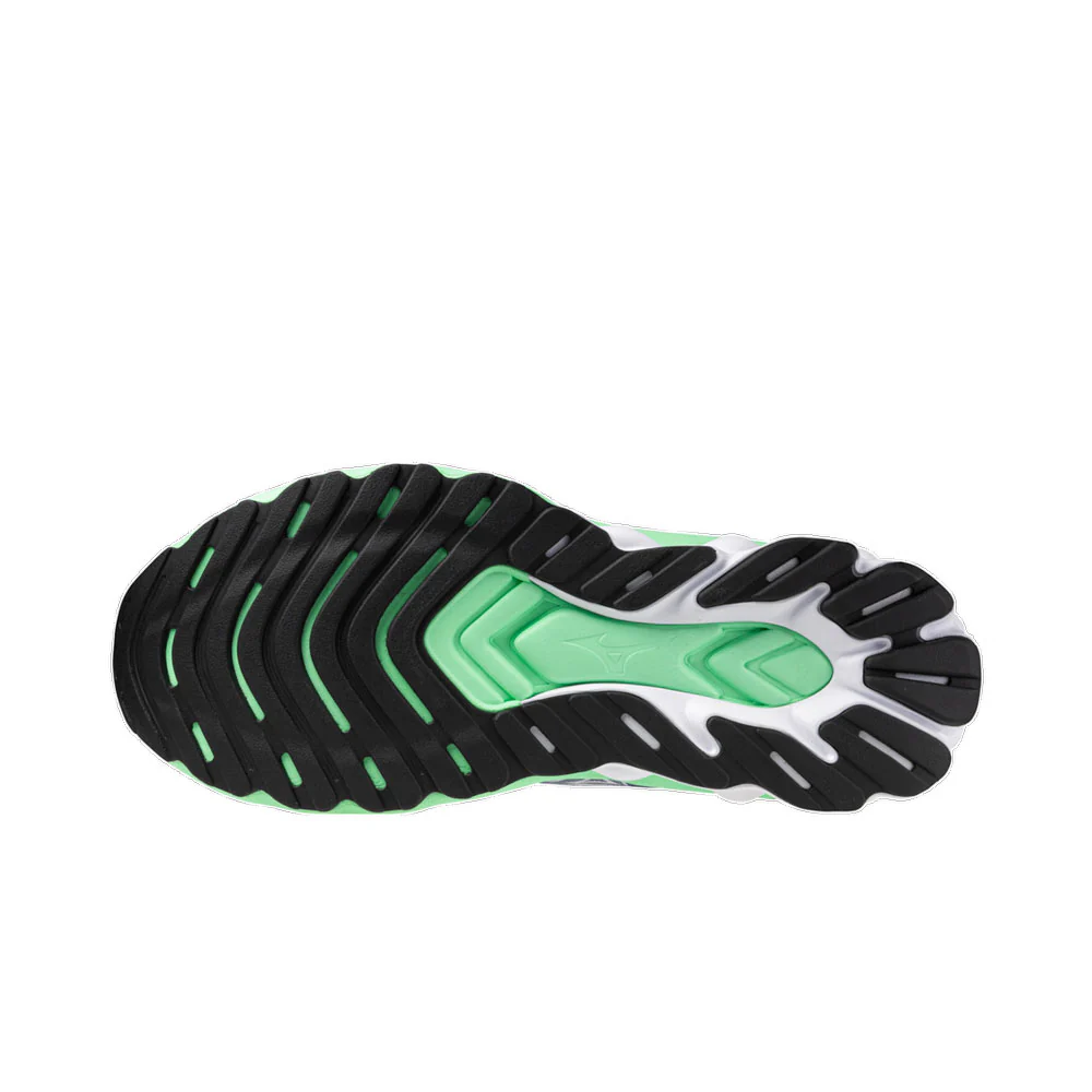 ZAPATILLAS MIZUNO WAVE SKYRISE 6 - Vintage Indigo / White / Neo Mint - Image 2