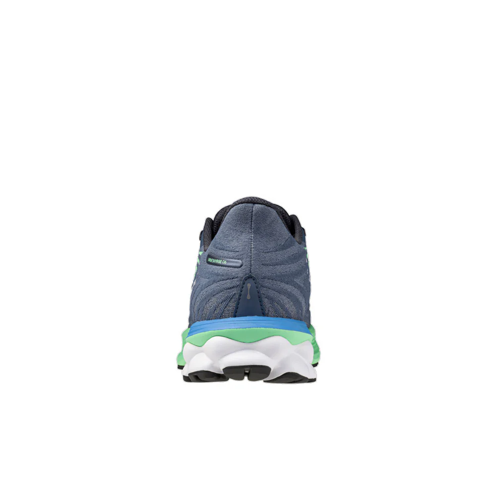 ZAPATILLAS MIZUNO WAVE SKYRISE 6 - Vintage Indigo / White / Neo Mint - Image 5
