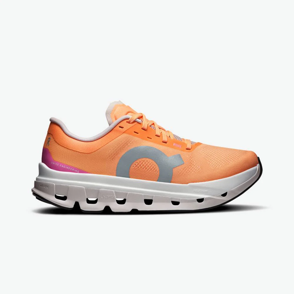 ZAPATILLAS ON CLOUDFLOW 5 MUJER - Tangerine / Silver