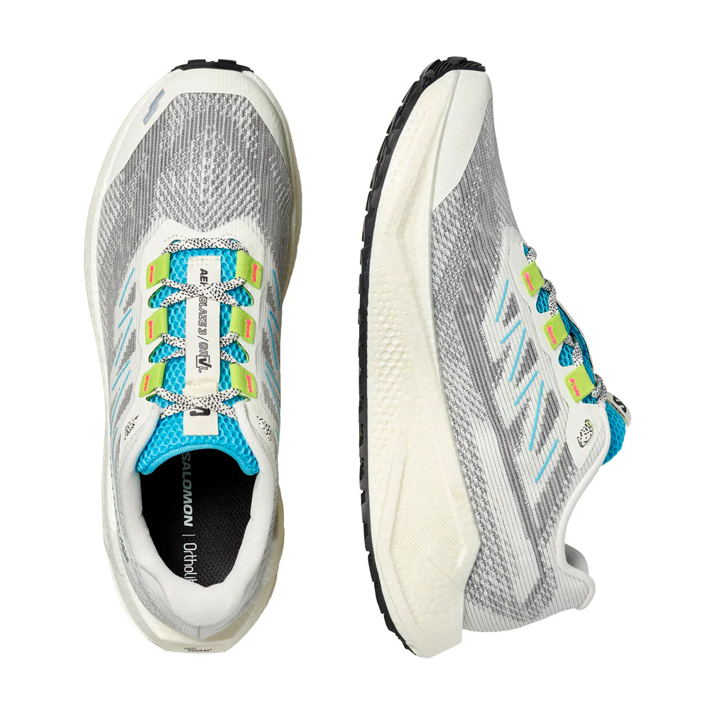 ZAPATILLAS SALOMON AERO BLAZE 3 GRVL - Vanilla Ice / Ojos del Salar / Black - Image 7