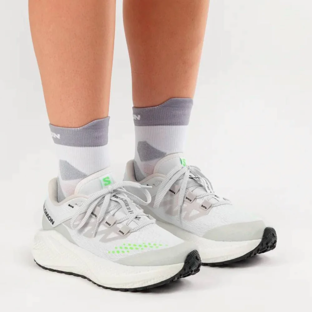 ZAPATILLAS SALOMON AERO GLIDE 3 GRVL MUJER - White / Ftw Silver / Green Gecko - Image 4
